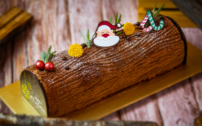 BOL 400x250px - Homemade Traditional Hazelnut Choc log cake